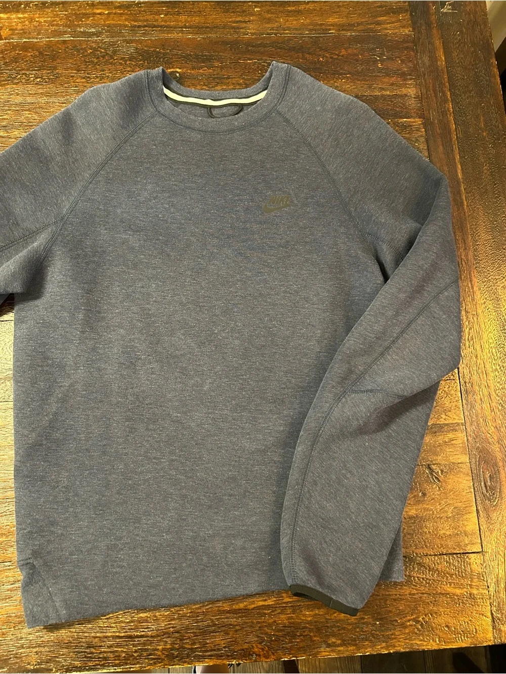Nike Sportswear Tech Fleece Crewneck Sweatshirt - Navy Obsidian Heather